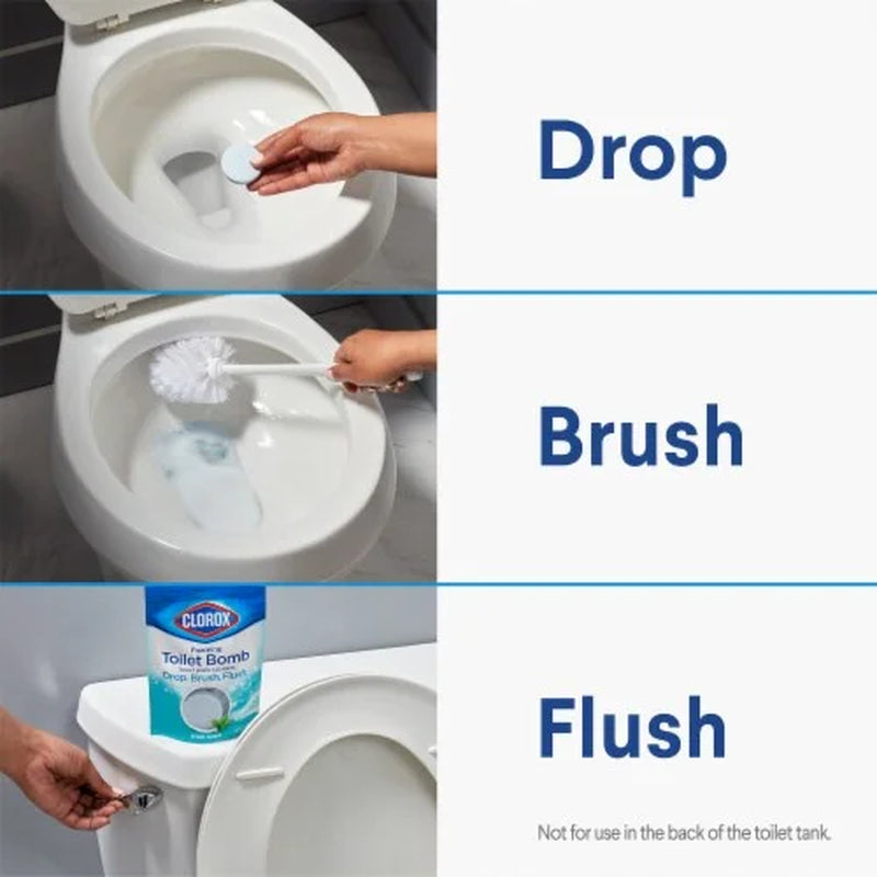 Bleach Free Fresh Scent Foaming Toilet Bomb Toilet Bowl Cleaner 3.5 Oz
