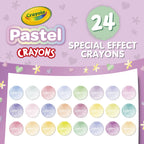 (3 Pack)  24 Ct Pastel Crayons, School Supplies, Art Supplies, Creative Gifts for Kids Ages 3+