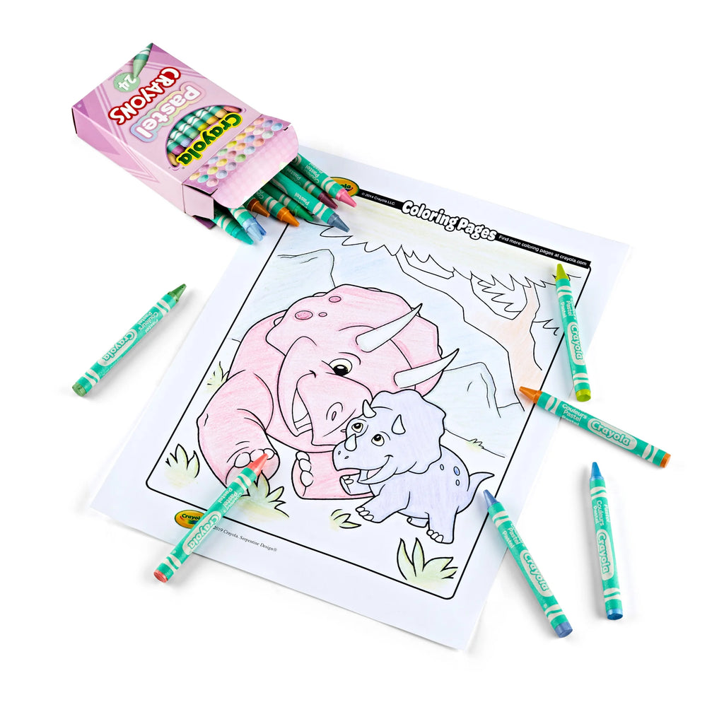 (3 Pack)  24 Ct Pastel Crayons, School Supplies, Art Supplies, Creative Gifts for Kids Ages 3+