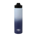 24Oz Blue Ombre Stainless Steel Bottle with Screw Cap Lid, by