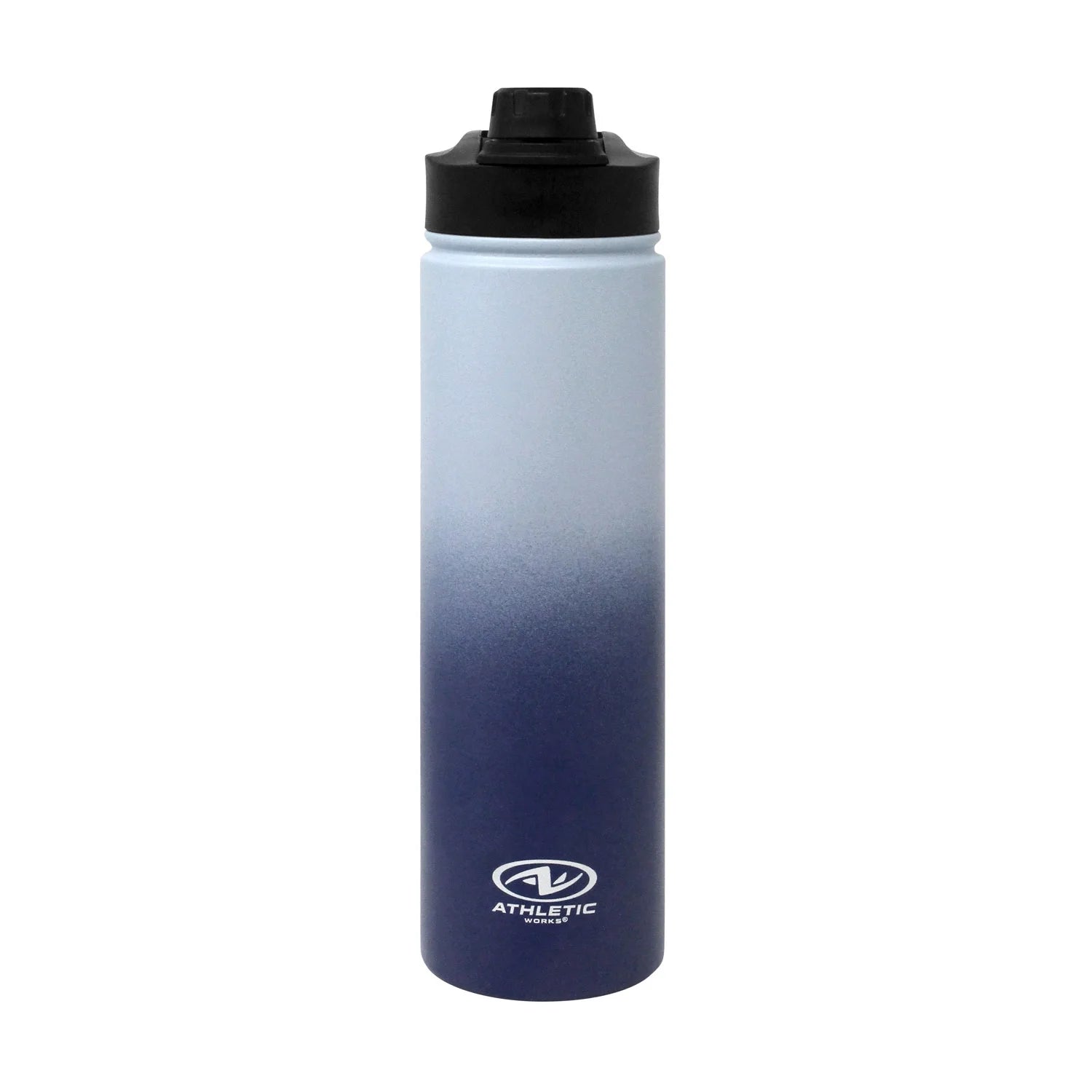 24Oz Blue Ombre Stainless Steel Bottle with Screw Cap Lid, by