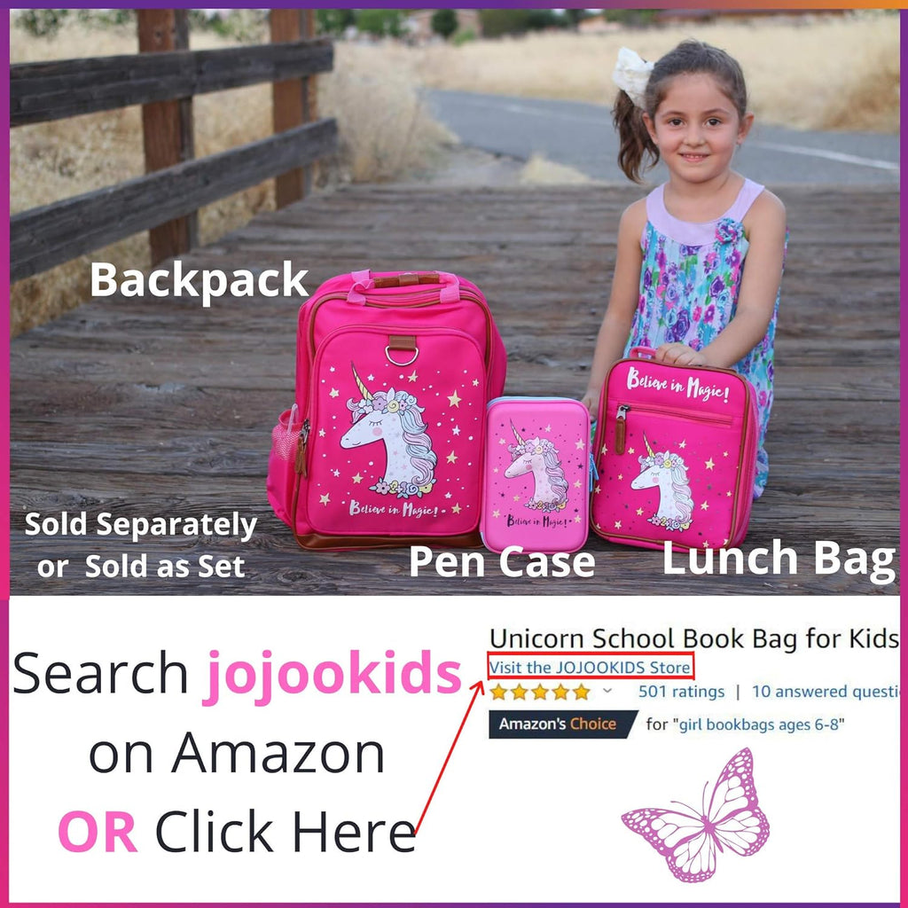 Unicorn Pencil Case for Girls | Cute Preschool, Kindergarten, and Elementary Pen Holder with Compartments |Toddler Pink School Zipper Pouch (Pink Unicorn) (Pink Unicorn)