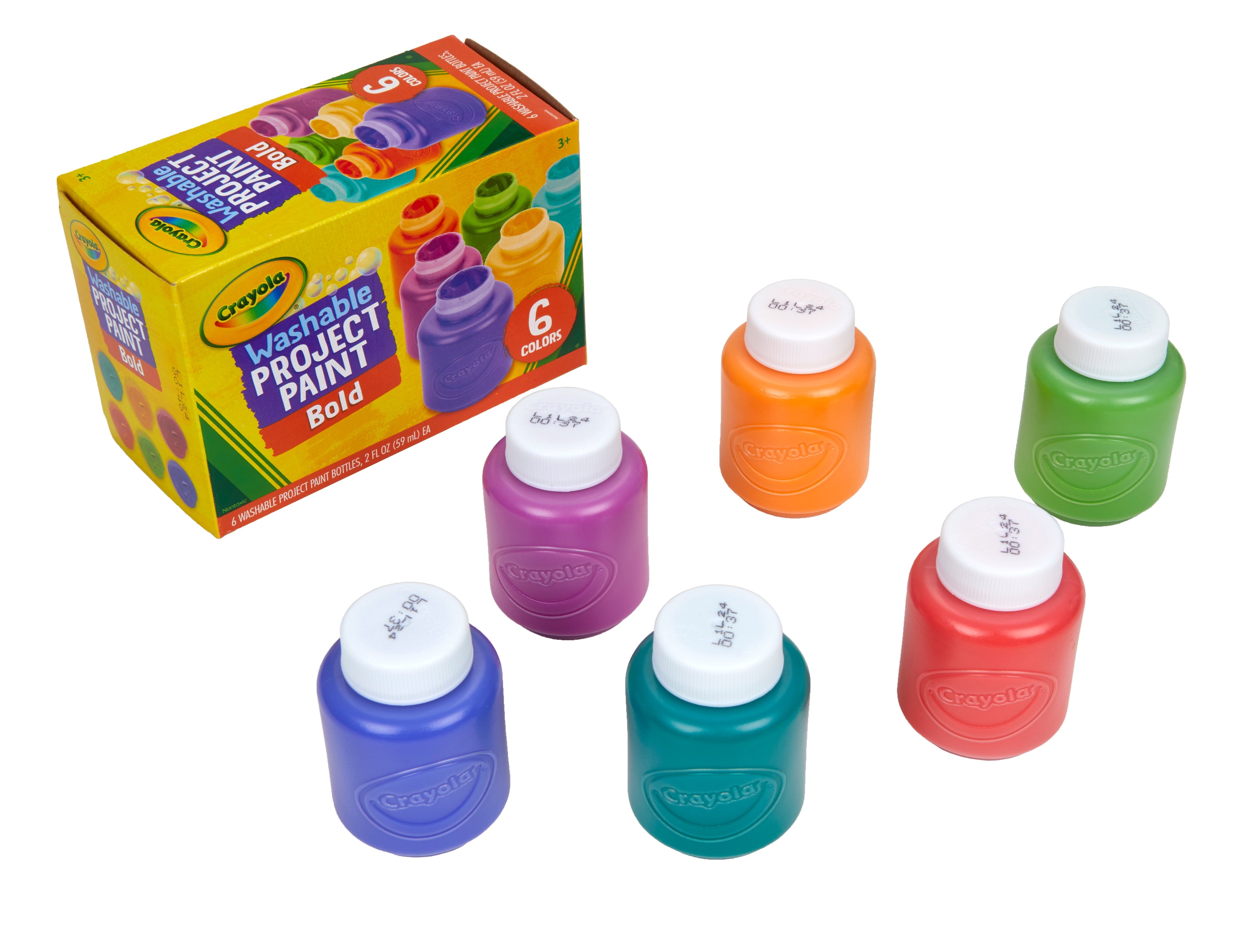 Washable Kids Paint, 6 Ct, Stocking Stuffers for Toddlers and Kids, Arts & Crafts, Classroom Must Haves