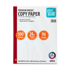 (10 Pack)  Premium Bright Paper, 8.5" X 11", 96 Bright, White, 24 Lb., 1 Ream (500 Sheets)