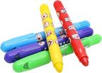 Jumbo Crayons for Toddlers, 6 Colors Washable Crayons, Easy to Hold Silky Large Crayon for Babies and Children, Safe Non Toxic