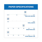 Printer Paper, 20Lb Fore Multipurpose, 8.5X14, White, 1 Ream, 500 Sheets