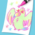 (3 Pack)  Neon Crayons, 24 Ct, School Supplies, Classroom Must Haves, Cute Crayons, Arts & Crafts, Coloring Gift for Kids, Ages 3+
